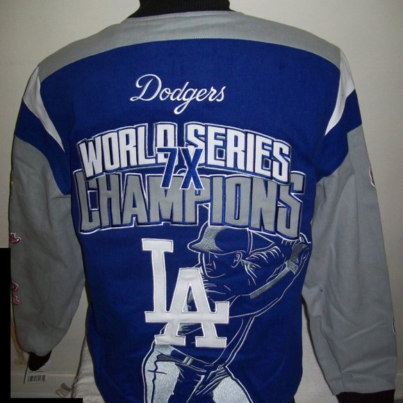 LOS ANGELES DODGERS 7 TIME WORLD SERIES ULTIMATE CHAMPIONSHIP JACKET 3X 4X - Picture 3 of 12